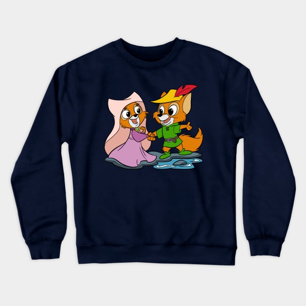 Robin and Marian Crewneck Sweatshirt by toonbaboon